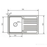 Кухонная мойка AquaSanita Notus SQ 101 120 AW cerrus