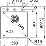 Кухонная мойка Franke Centro CNG 610/210-39 Fragranite 114.0639.656 (черный матовый)