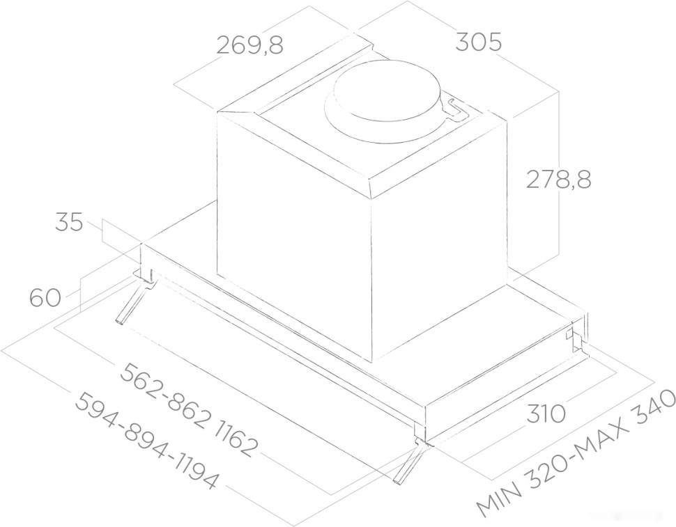 Вытяжка Elica Boxin IX/A/90 PRF0097839B