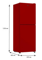 Холодильник с морозильником Olto RF-160C (Red)