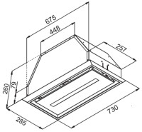 Вытяжка Kuppersberg Inbox 73 B