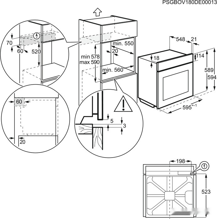Духовой шкаф Electrolux EOF5C50V