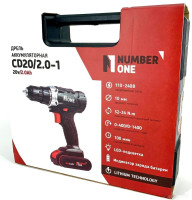 Дрель-шуруповерт Number ONE CD20/2.0-1 (с 2-мя АКБ)