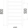 Полотенцесушитель ProHeat Classic 40x80 (боковое подключение)