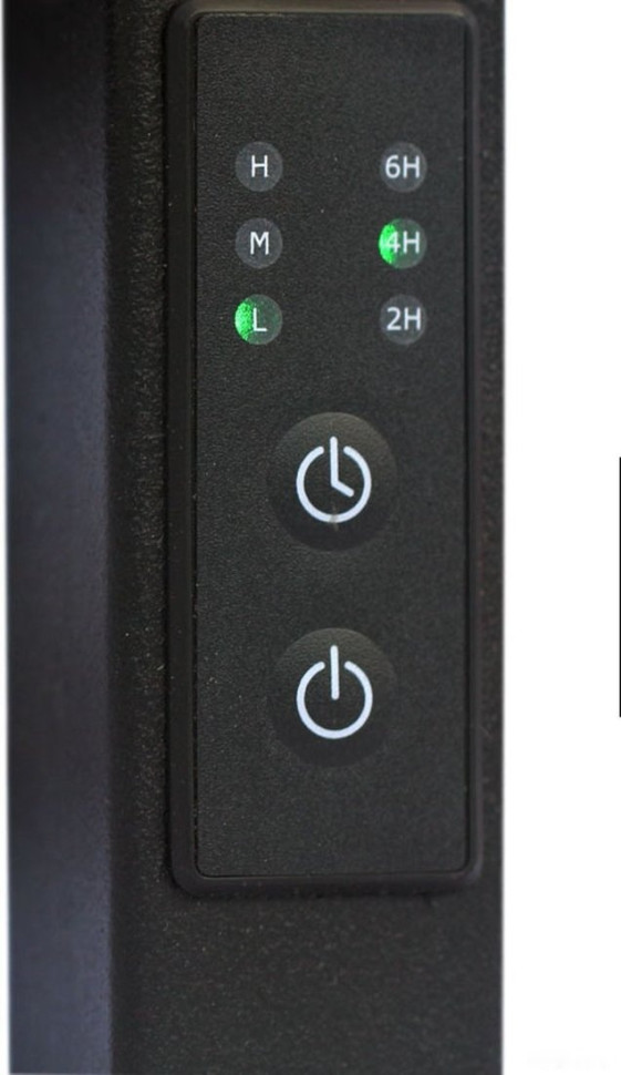 Полотенцесушитель Granula Квадро Вертикаль 21х120 (терморегулятор с таймером, черный)