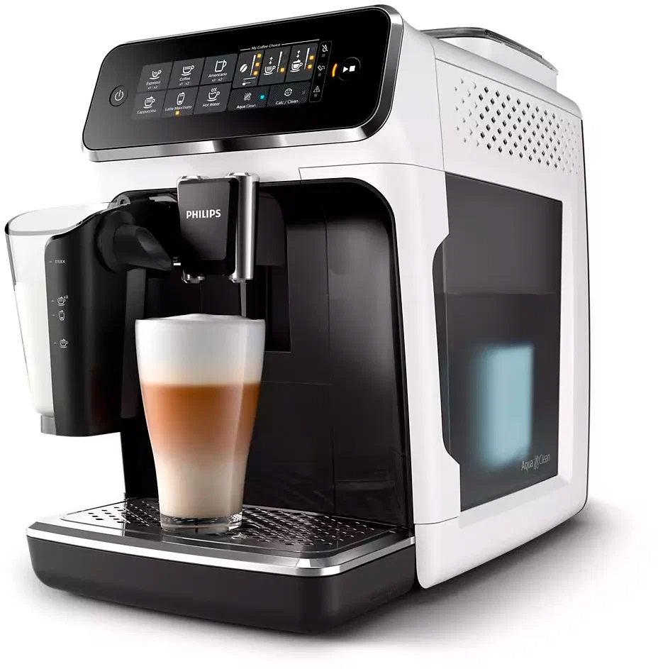 Кофемашина Philips EP3243/50 Series 3200 LatteGo, черный/белый
