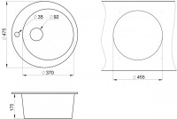Кухонная мойка Granula GR-4801 (Пирит)