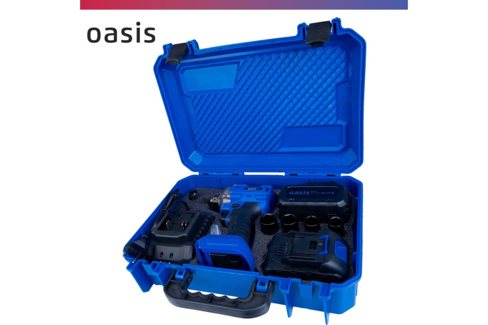 Гайковерт Oasis GK-750 Pro (с 2-мя АКБ, кейс)