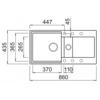 Кухонная мойка Elleci Easy 425 M73 Titanium