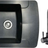 Кухонная мойка БелЭворс Flexi L + смеситель W4998-3-22 (черный)