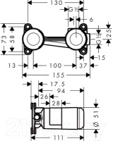 Смеситель Hansgrohe Universal 13622180