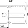 Кухонная мойка Franke Antea AZG 611-86 (сахара)