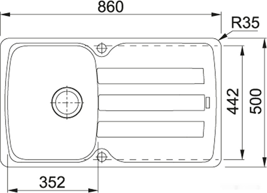 Кухонная мойка Franke Antea AZG 611-86 (сахара)