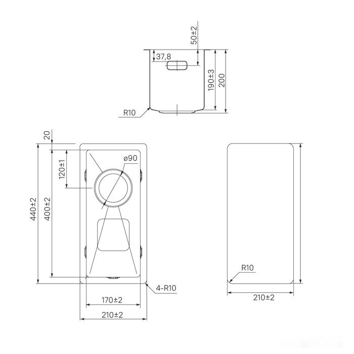 Кухонная мойка IDDIS Edifice EDI21S0i77