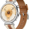 Умные часы Huawei Watch GT 6 41 мм (серебристый, с коричневым кожаным ремешком, международная версия)