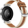 Умные часы Huawei Watch GT 6 41 мм (серебристый, с коричневым кожаным ремешком, международная версия)