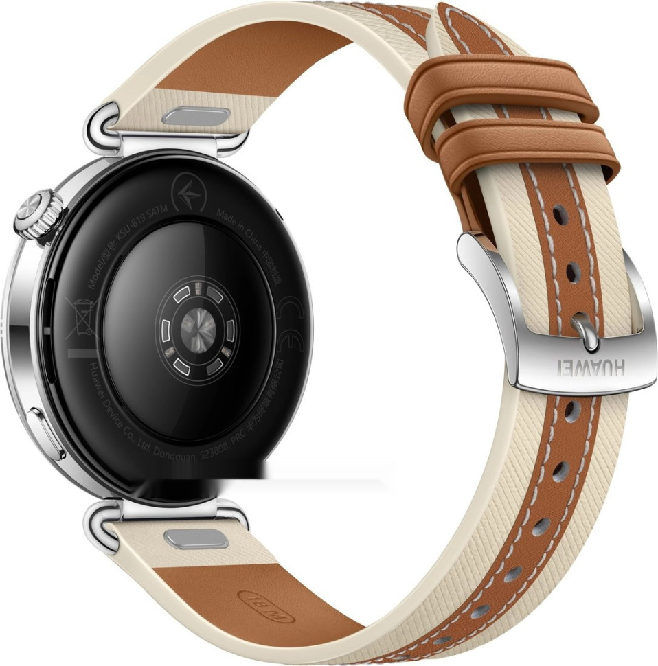 Умные часы Huawei Watch GT 6 41 мм (серебристый, с коричневым кожаным ремешком, международная версия)