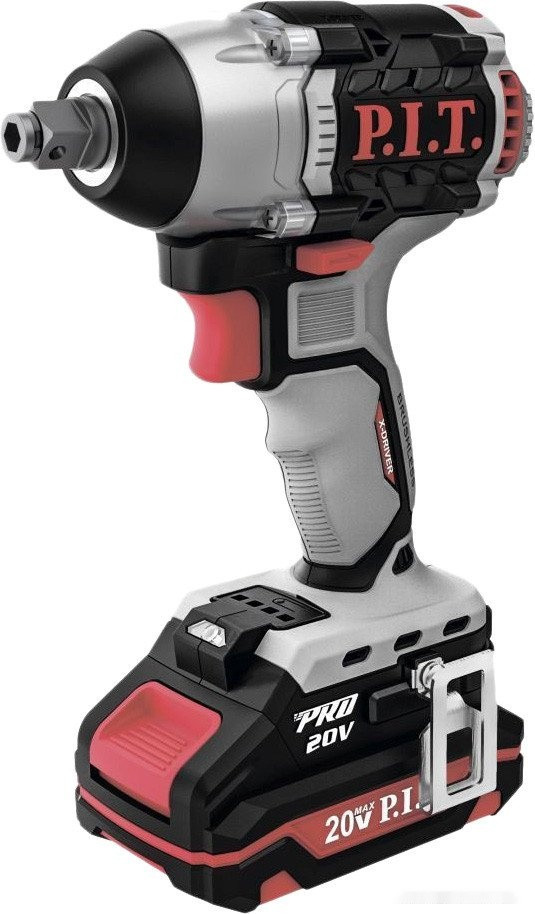 Гайковерт P.I.T. PIW20H-300B/4 (с 1-им АКБ, кейс)