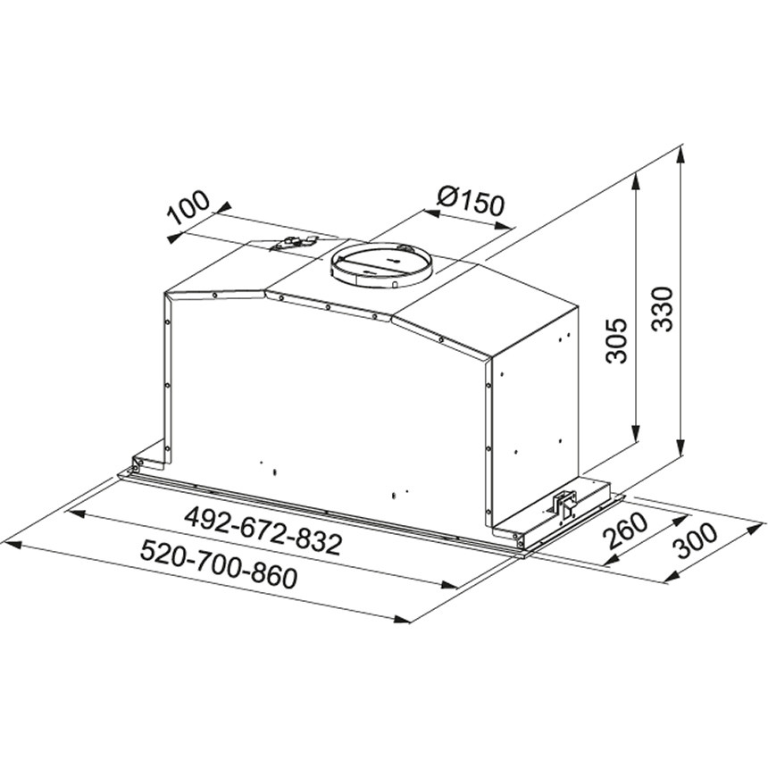 Вытяжка Franke FBI 537 XS/WH 305.0528.071