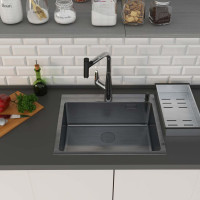 Кухонная мойка Roxen Simple 560220-55B графит