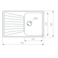 Кухонная мойка Zigmund &amp; Shtain KLASSISCH 790 (Осенняя трава)