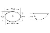 Умывальник Roxen Sopra 570140