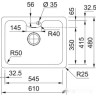 Кухонная мойка Franke Bell BCX 110-55 TL 122.0689.806