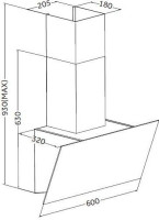 Вытяжка Zorg Atlantis 1060 60 S (черный)