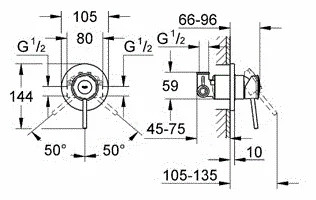 Смеситель Grohe BauClassic 124901