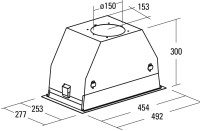 Вытяжка CATA GC Dual A 45 XGWH/D 02130207