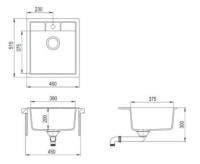 Кухонная мойка Teka ESTELA 45 S-TQ черный металлик