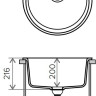 Кухонная мойка Tolero R-108E (темно-бежевый)