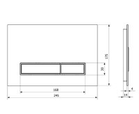 Панель смыва Lavinia Boho Relfix 3805003W