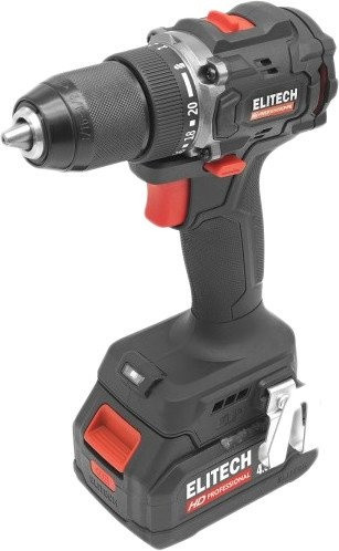 Дрель-шуруповерт Elitech HD Professional CD 20SL2 E2201.040.02 (с 2-мя АКБ 4 Ач, кейс)