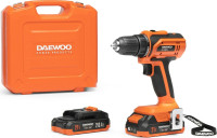 Дрель-шуруповерт Daewoo Power DAA 2122Li Set (с 2-мя АКБ, кейс)