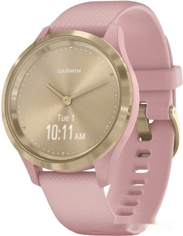 Гибридные умные часы Garmin Vivomove 3S (золотистый/розовый)