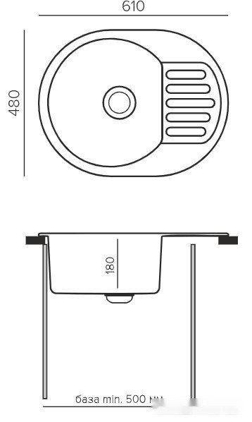 Кухонная мойка Quartz Bond 610 (саванна)