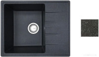 Кухонная мойка БелЭворс Mila L + смеситель W4998-3-22 (черный)