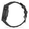 Умные часы Garmin Fenix E 47мм (серая сталь, черный силиконовый ремешок)