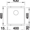 Кухонная мойка Blanco Subline 400-U серый беж