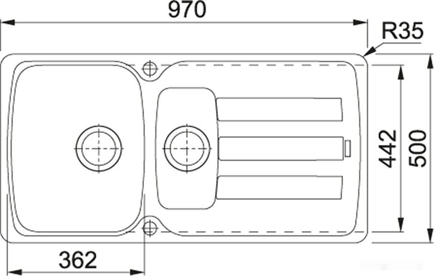 Кухонная мойка Franke Antea AZG 651 (ваниль)