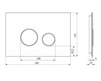 Панель смыва Lavinia Boho RelFix 3805004B