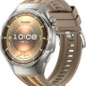 Умные часы Huawei Watch GT 6 Pro 46 мм (серебристый, с коричневым плетеным ремешком, международная версия)