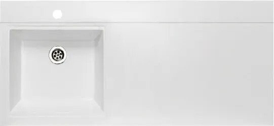 Умывальник Runo Гамма 105 лайт с правым крылом (белый)