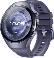 Умные часы Huawei Watch 5 46 мм (фиолетовый, с фиолетовым силиконовым ремешком, международная версия)