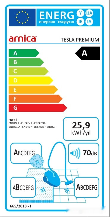 Пылесос ARNICA Tesla Premium серебристый ET14320