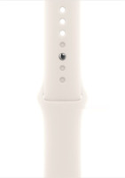 Умные часы Apple Watch Series 10 46 мм (алюминиевый корпус, розовое золото/звездный свет, спортивный силиконовый ремешок M/L)