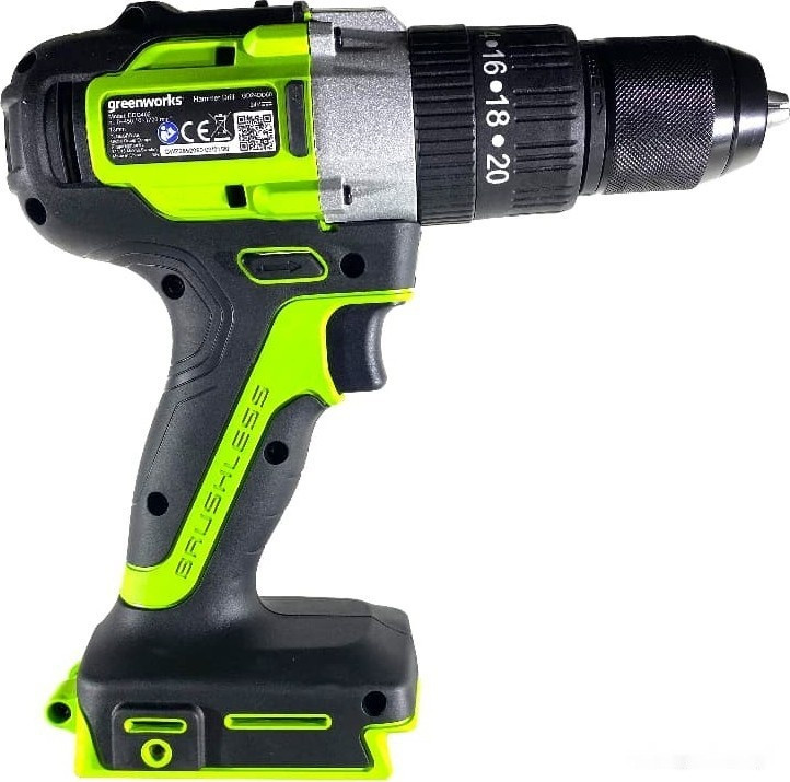 Ударная дрель-шуруповерт Greenworks GD24DD60K2 3704107UA (с 1-им АКБ)