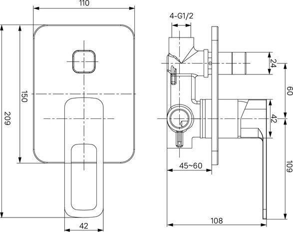 Смеситель IDDIS Slide SLIBL00i67 (черный)