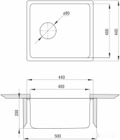 Кухонная мойка Deante Egeria ZPE 010B